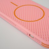 Coque iPhone 17 - Grille Full Color Look compatible avec MagSafe résistant en plastique - Rose