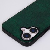 iPhone 17 Case H&uuml;lle - Crocodile-Look Silikon semi-rigide elegant und strapazierf&auml;hig - Gr&uuml;n