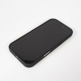 Coque iPhone 17 - MagSafe semi-transparente en silicone rigide avec bords renforcés pour une protection robuste - Noir