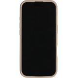 iPhone 17 Case Hülle - Pastellfarbene Wandhalterung mit Saugnapf für glatte Oberflächen - Braun