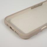 iPhone 17 Case Hülle - Pastellfarbene Wandhalterung mit Saugnapf für glatte Oberflächen - Braun