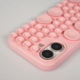 Coque iPhone 17 - Murale ventouse pastel avec fixation sur surfaces - Rose