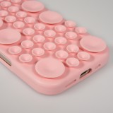 Coque iPhone 17 - Murale ventouse pastel avec fixation sur surfaces - Rose