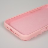 Coque iPhone 17 - Murale ventouse pastel avec fixation sur surfaces - Rose