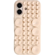 Coque iPhone 17 - Murale ventouse pastel avec fixation sur surfaces - Vanille