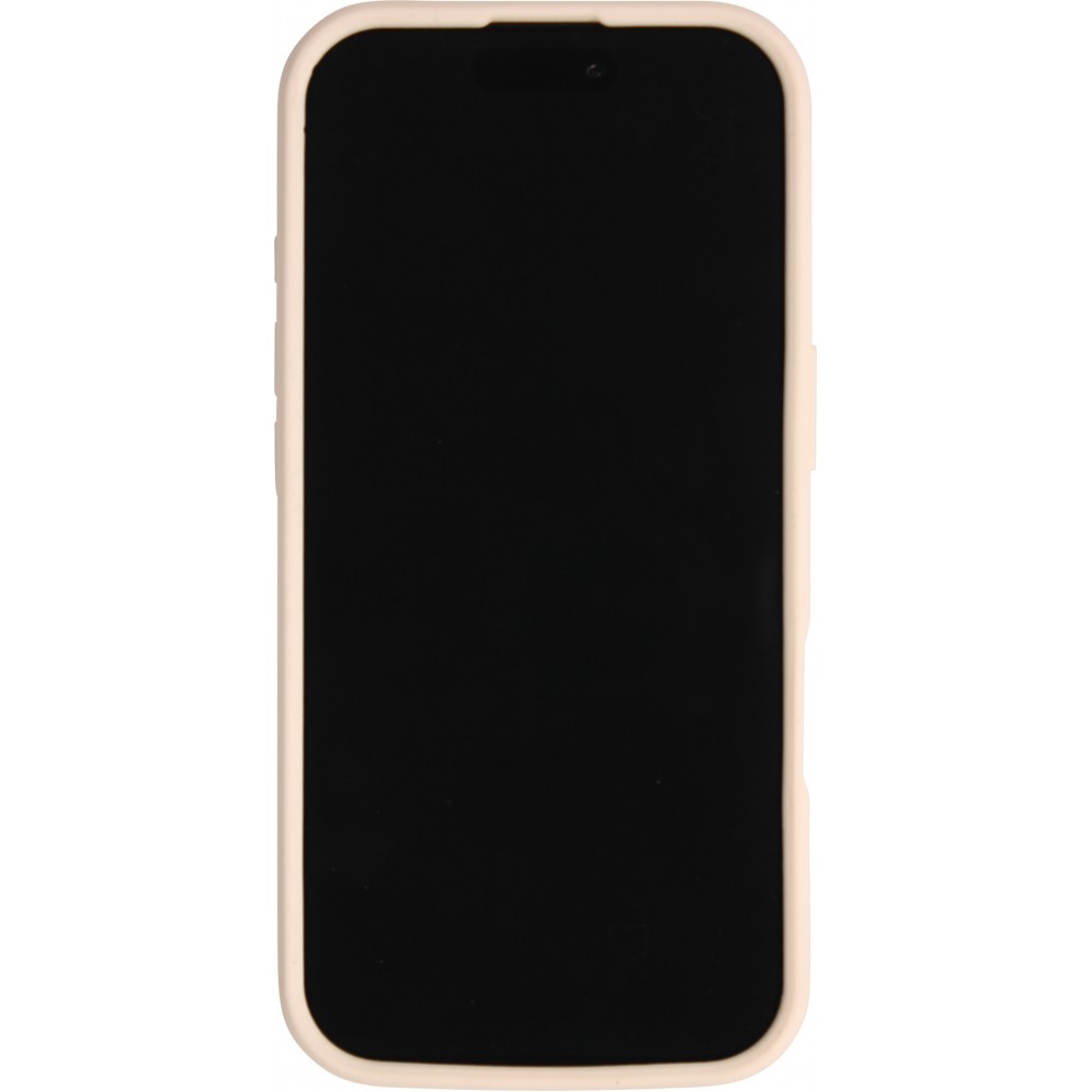 Coque iPhone 17 - Murale ventouse pastel avec fixation sur surfaces - Vanille