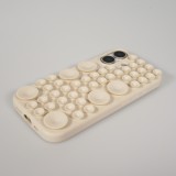 Coque iPhone 17 - Murale ventouse pastel avec fixation sur surfaces - Vanille