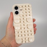 Coque iPhone 17 - Murale ventouse pastel avec fixation sur surfaces - Vanille