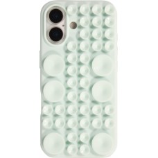 iPhone 17 Case Hülle - Pastellfarbene Wandhalterung mit Saugnapf für glatte Oberflächen - Mintgrün