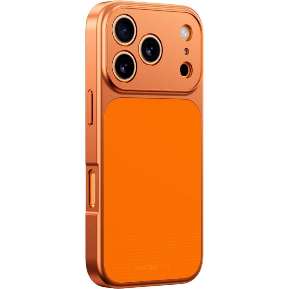 Coque iPhone 17 Pro - AmazingThing Minimal FullCover MagSafe couverture compl&egrave;te minimaliste - Orange