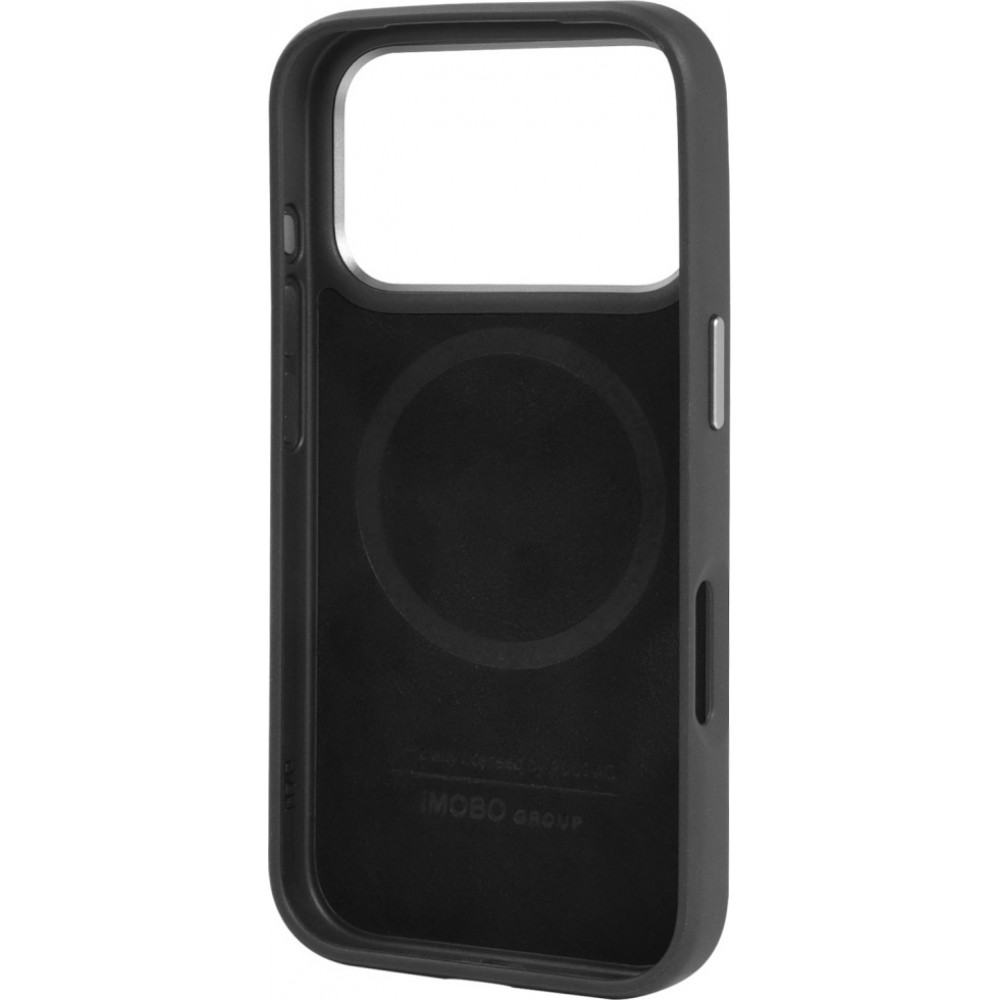 Coque iPhone 17 Pro - Audi TT MagSafe en cuir synthétique avec le logo en relief - Noir
