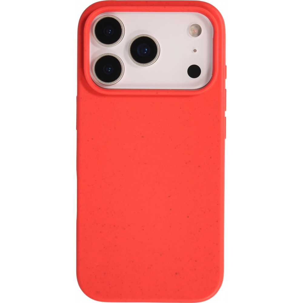 Coque iPhone 17 Pro - Bio Eco-Friendly biodégradable écologique nature - Rouge