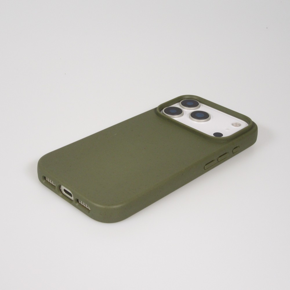 Coque iPhone 17 Pro - Bio Eco-Friendly biodégradable écologique nature - Vert foncé