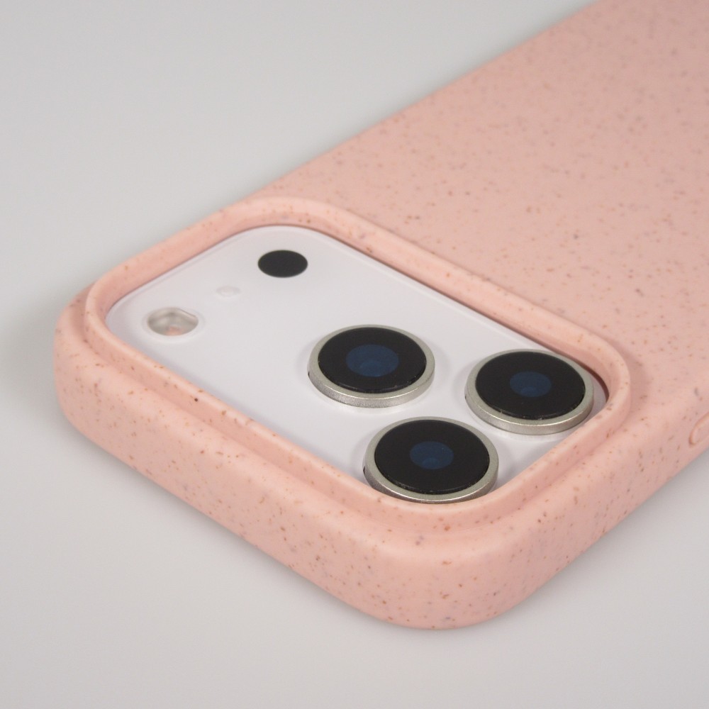 Coque iPhone 17 Pro Max - Bio Eco-Friendly nature avec cordon collier - Rose