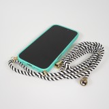 Coque iPhone 17 Pro Max - Bio Eco-Friendly nature avec cordon collier - Turquoise