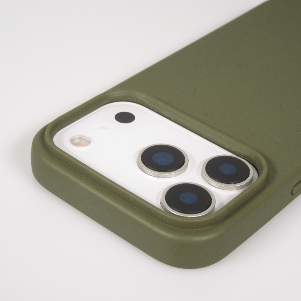 Coque iPhone 17 Pro Max - Bio Eco-Friendly nature avec cordon collier - Vert foncé