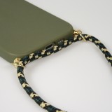 Coque iPhone 17 Pro Max - Bio Eco-Friendly nature avec cordon collier - Vert foncé