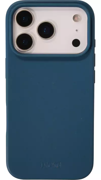 Coque iPhone 17 Pro - Bioka biodégradable et compostable Eco-Friendly - Bleu