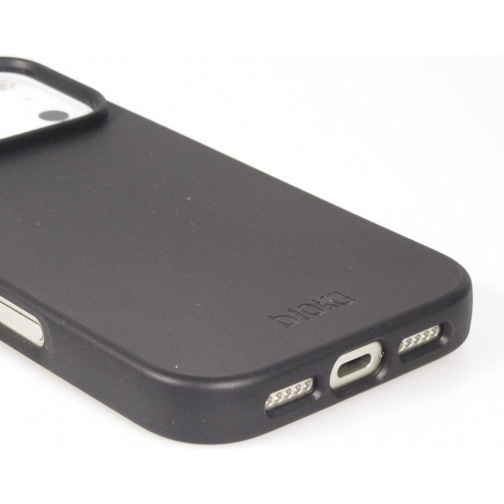 Coque iPhone 17 Pro - Bioka biodégradable et compostable Eco-Friendly - Noir