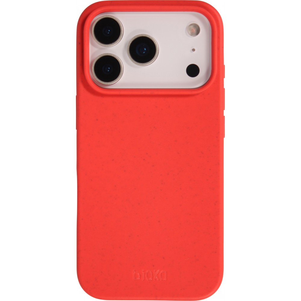 Coque iPhone 17 Pro - Bioka biodégradable et compostable Eco-Friendly - Rouge