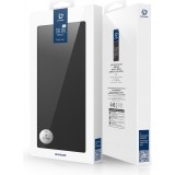 Coque iPhone 17 Pro - Dux Ducis Skin Pro avec rabat et emplacement pour cartes en cuir synthétique PU et TPU flexible - Noir