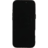Coque iPhone 17 Pro - Effet ondul&eacute; 3D design souple et brillant lignes en relief styl&eacute;es - Noir