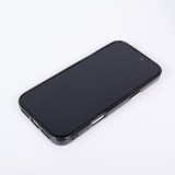 Coque iPhone 17 Pro - Effet ondul&eacute; 3D design souple et brillant lignes en relief styl&eacute;es - Noir