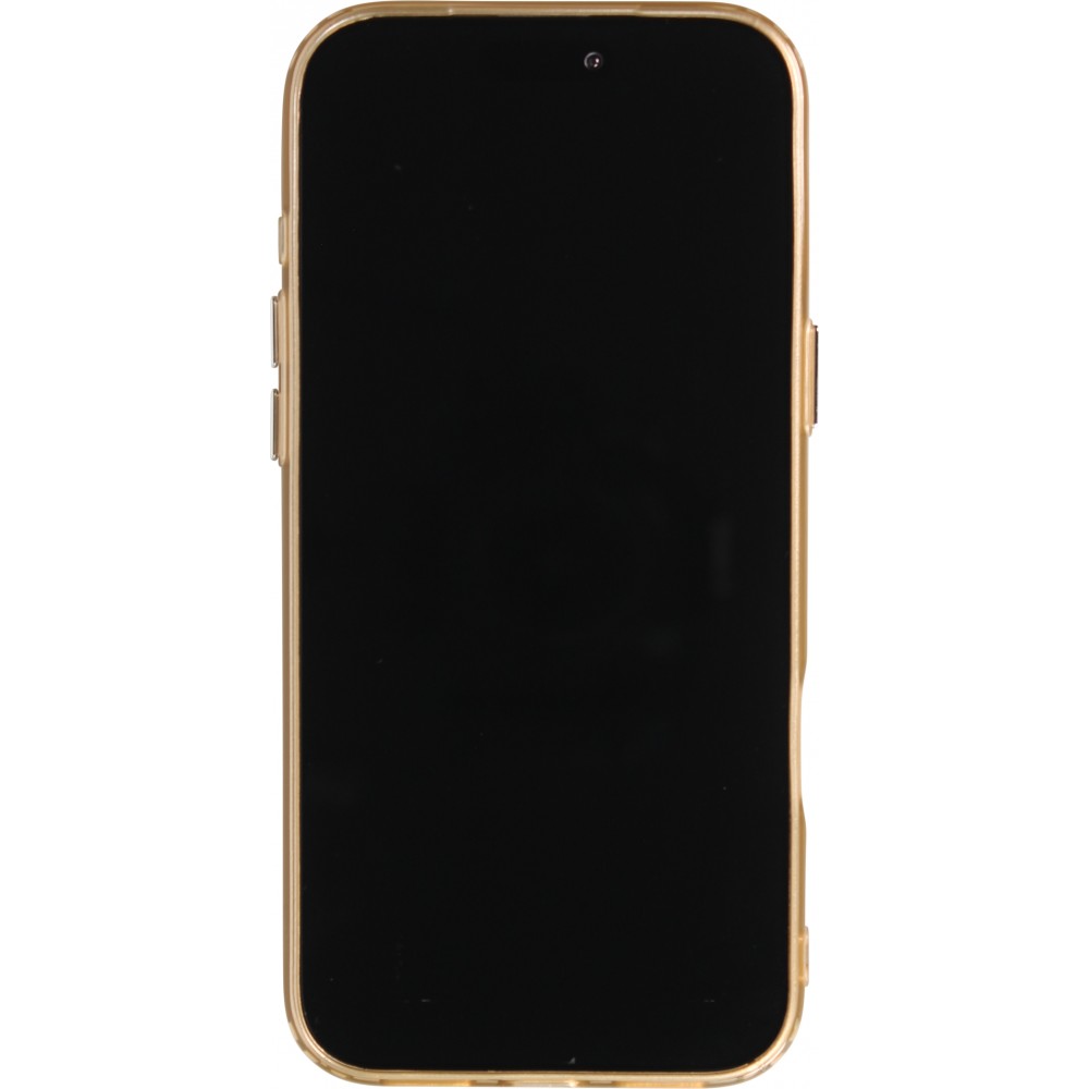iPhone 17 Pro Case H&uuml;lle - Weiches Material mit 3D-Rillen Stylisch & lichtreflektierend - Gold