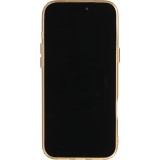iPhone 17 Pro Case H&uuml;lle - Weiches Material mit 3D-Rillen Stylisch & lichtreflektierend - Gold