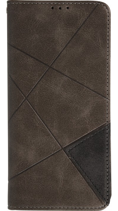Coque iPhone 17 Pro - Flip Géometrique - Gris