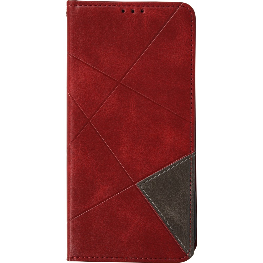 Coque iPhone 17 Pro - Flip Géometrique - Rouge