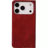 Coque iPhone 17 Pro - Flip Géometrique - Rouge