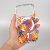 iPhone 17 Pro Case Hülle - Floral MagSafe Silikonhülle Lianen robust - Multicolor