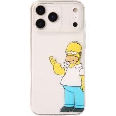 Coque iPhone 17 Pro - Gel cartoon Homer Simpson
