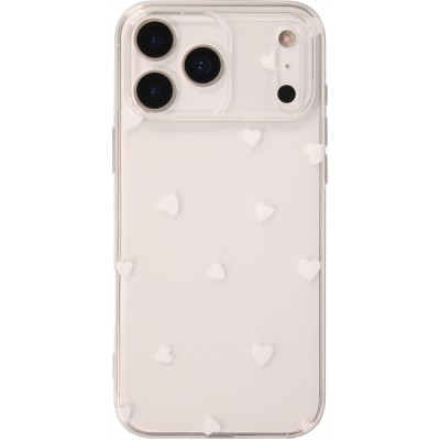 iPhone 17 Pro Case Hülle - Gummi kleines Herz - Weiss