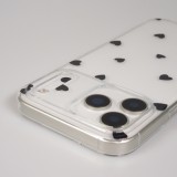 iPhone 17 Pro Max Case Hülle - Gummi kleines Herz - Schwarz