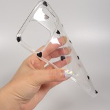 iPhone 17 Pro Max Case Hülle - Gummi kleines Herz - Schwarz