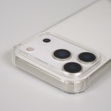 Hülle iPhone 17 Pro Max - Gummi transparent mit Seil - Grau
