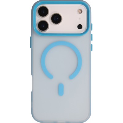 Coque iPhone 17 Pro Max - Jelly Color semi-transparent avec MagSafe - Bleu