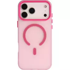 Coque iPhone 18 Pro Max / 17 Pro Max - Jelly Color semi-transparent avec MagSafe - Rose
