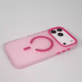 Coque iPhone 18 Pro Max / 17 Pro Max - Jelly Color semi-transparent avec MagSafe - Rose