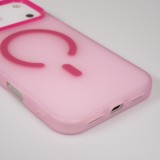 iPhone 17 Pro Max Case Hülle - Jelly Color MagSafe - Semi-transparent Rosa - Rosa