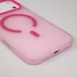 Coque iPhone 18 Pro Max / 17 Pro Max - Jelly Color semi-transparent avec MagSafe - Rose