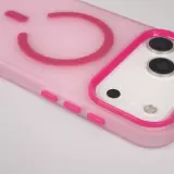 Coque iPhone 18 Pro Max / 17 Pro Max - Jelly Color semi-transparent avec MagSafe - Rose