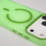 iPhone 17 Pro Max Case Hülle - Jelly Color Semi-transparent mit MagSafe - Orange - Grün