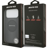 Coque iPhone 17 Pro Max - AMG Double Layer graphiques transparent MagSafe protection élégante - Noir