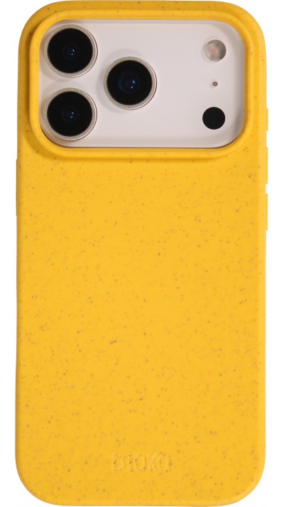 Coque iPhone 17 Pro Max - Bioka biodégradable et compostable Eco-Friendly jaune