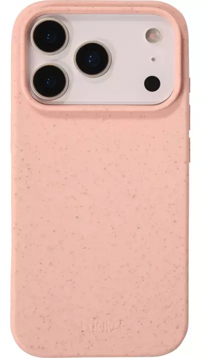 Coque iPhone 17 Pro Max - Bioka biodégradable et compostable Eco-Friendly - Rose