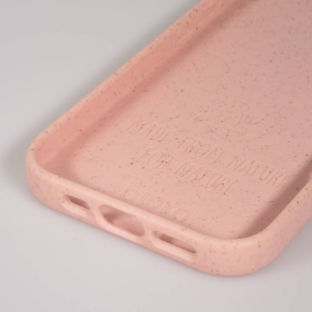 Coque iPhone 17 Pro Max - Bioka biodégradable et compostable Eco-Friendly - Rose