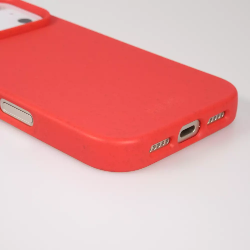 Coque iPhone 17 Pro Max - Bioka biodégradable et compostable Eco-Friendly - Rouge